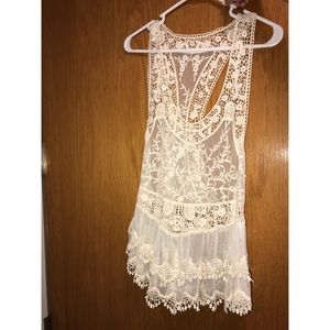 Lace tank top